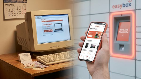 Evolutia e-commerce Romania 2015-2025: de la calculator desktop si plata ramburs la smartphone si easybox
