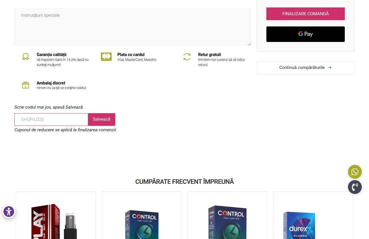 Unde introduci codul de reducere pe site-ul Intimax